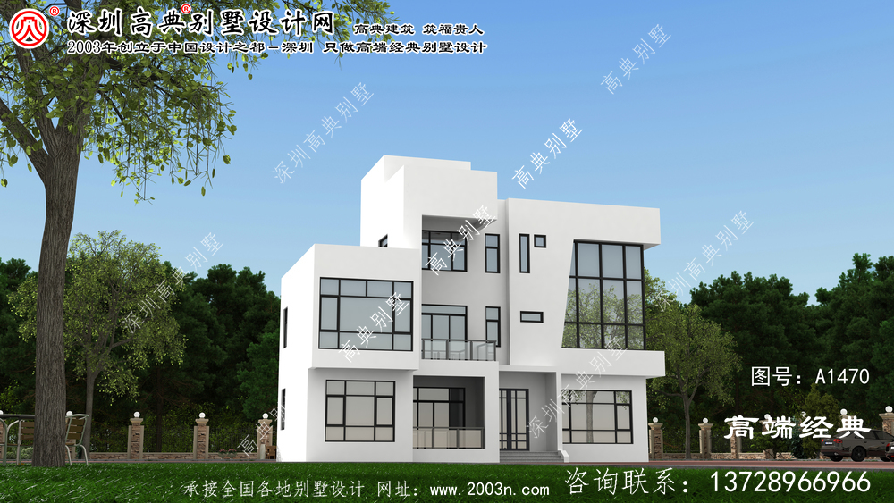 柳州市別墅圖紙帶效果圖